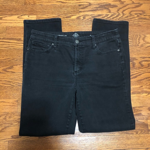 St. John's Bay Pants - Faded black straight leg size 12 St. John’s Bay